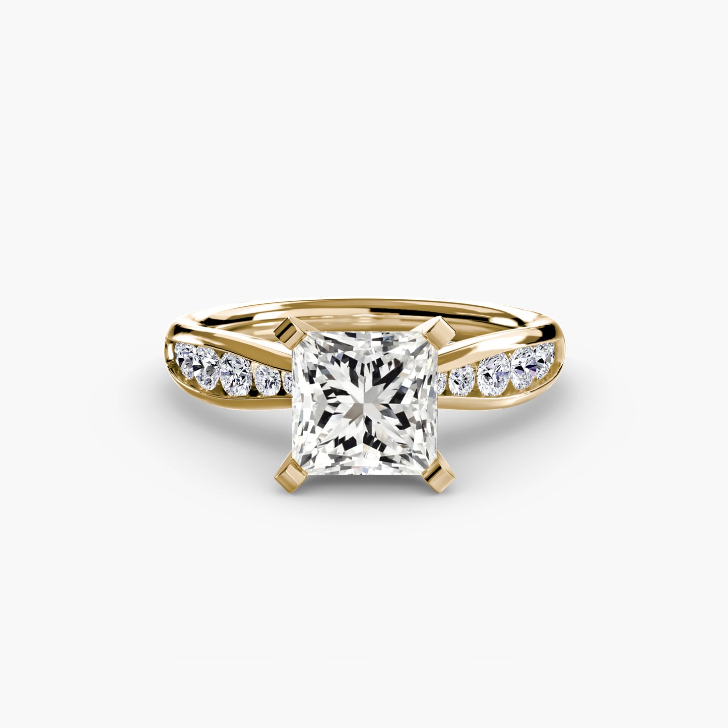 The "Vancouver" Solitaire with Pavé