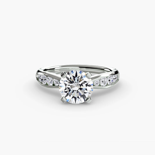 The "Vancouver" Solitaire with Pavé