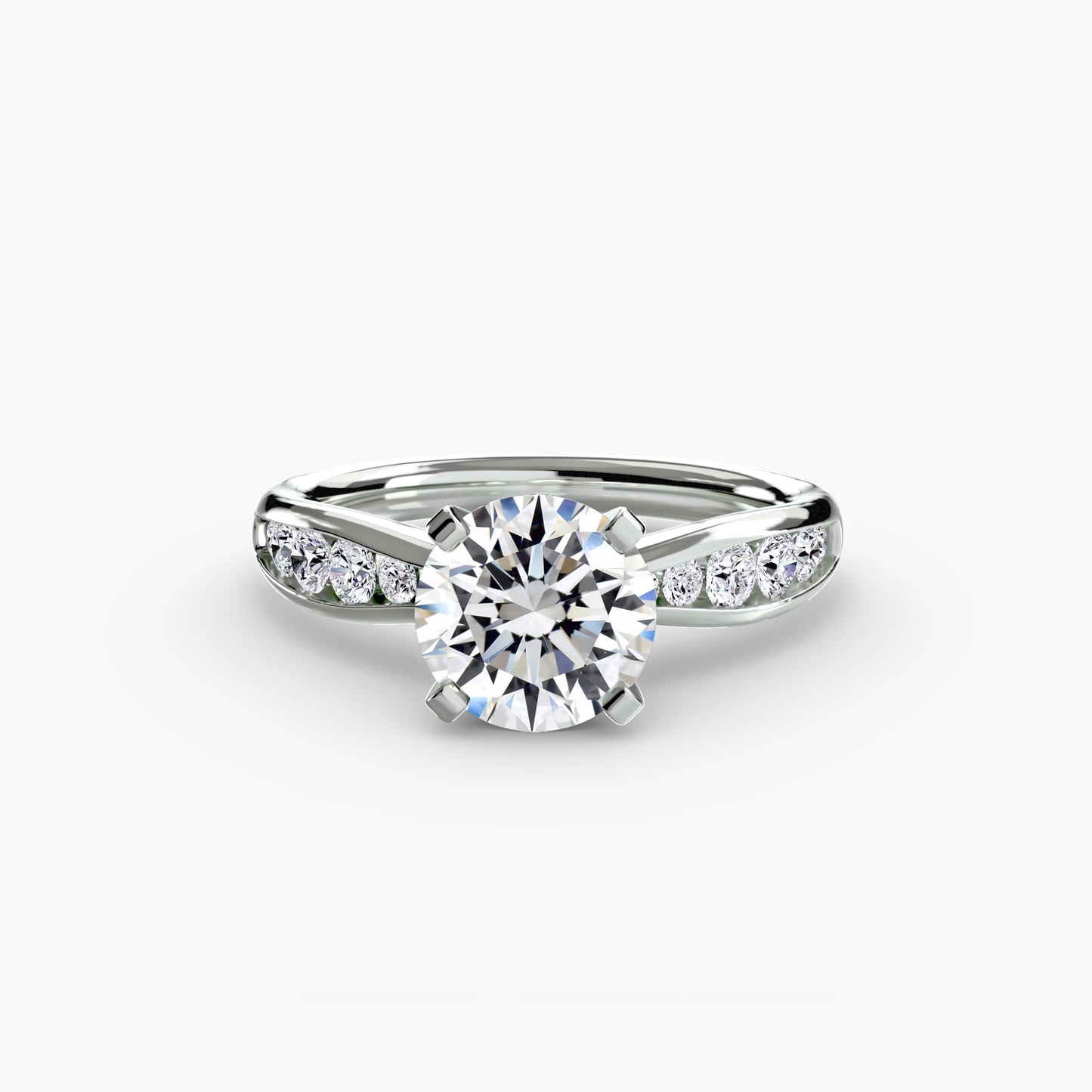 The "Vancouver" Solitaire with Pavé
