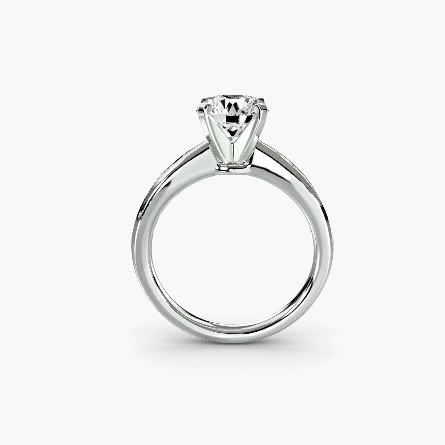 The "Vancouver" Solitaire with Pavé