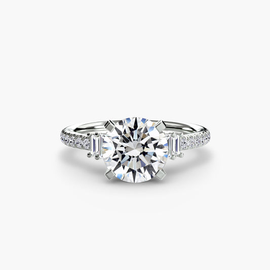 The "Copenhagen" Solitaire with Pavé