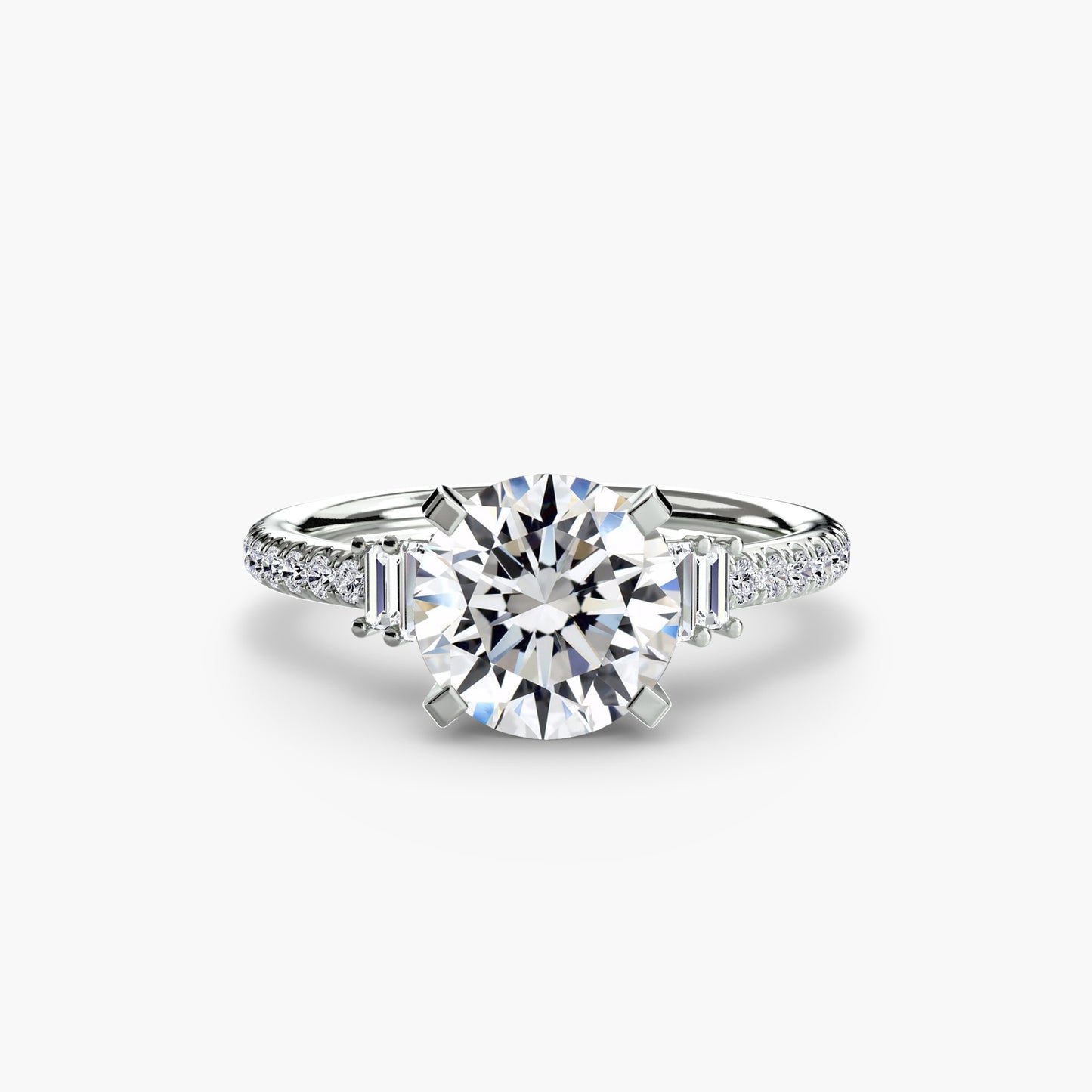 The "Copenhagen" Solitaire with Pavé