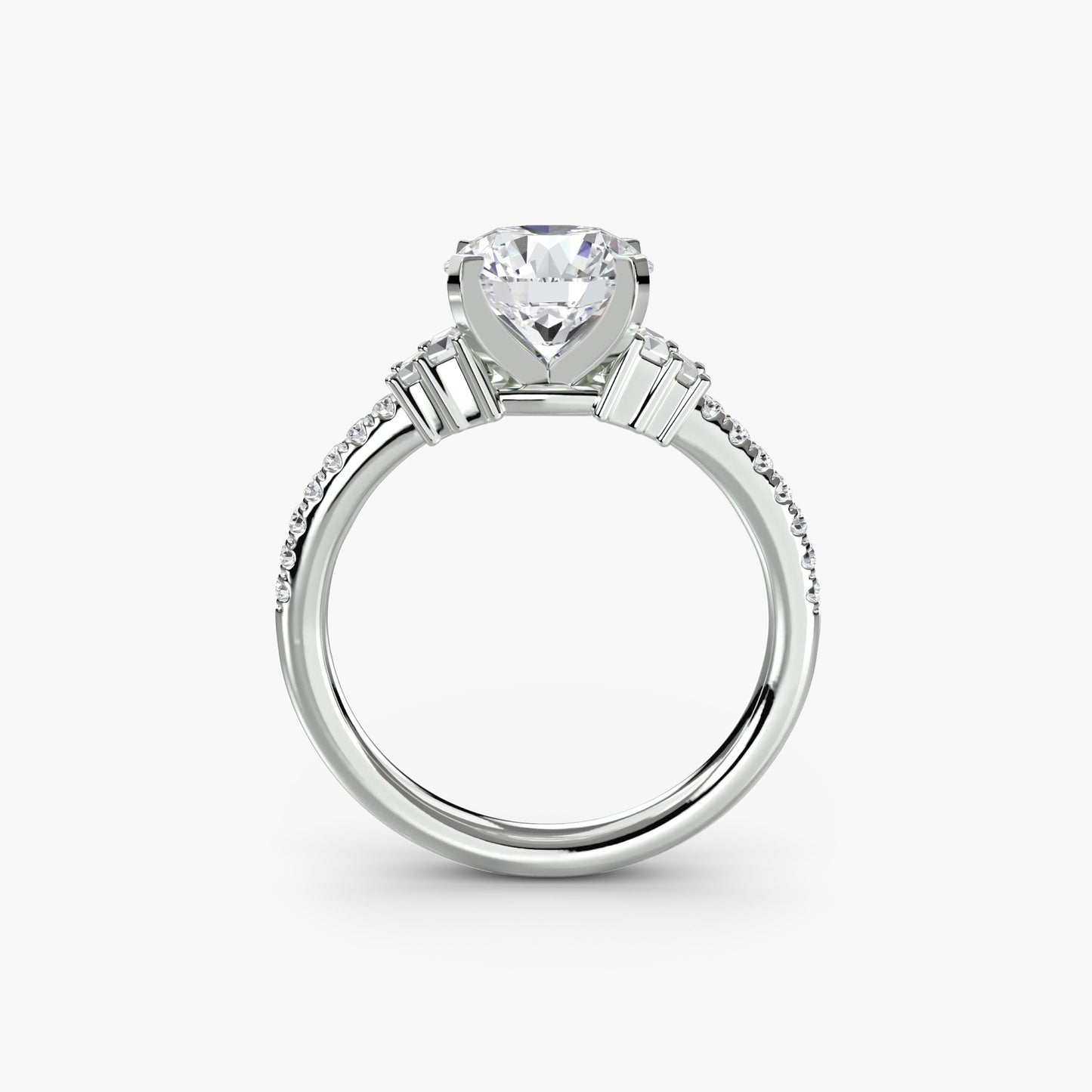 The "Copenhagen" Solitaire with Pavé