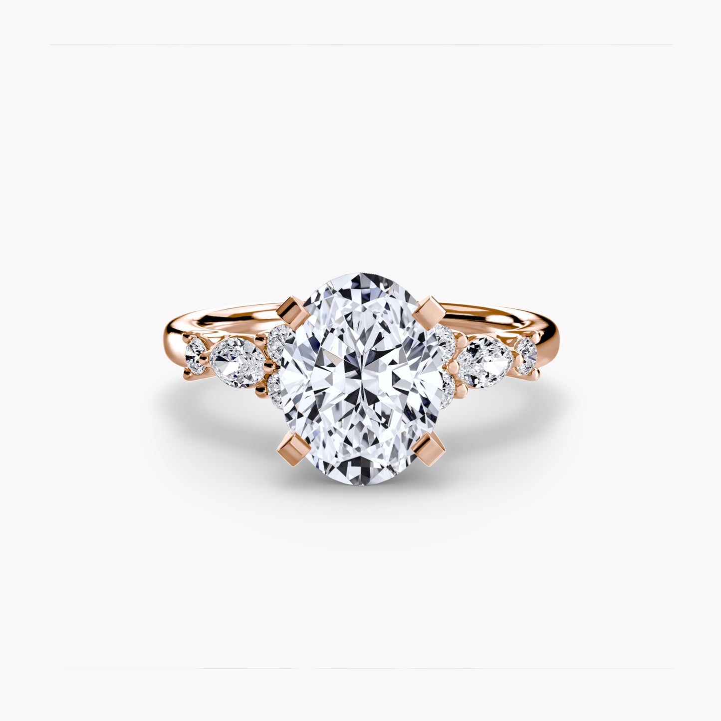 The "St. Moritz" Floral Accent Solitaire
