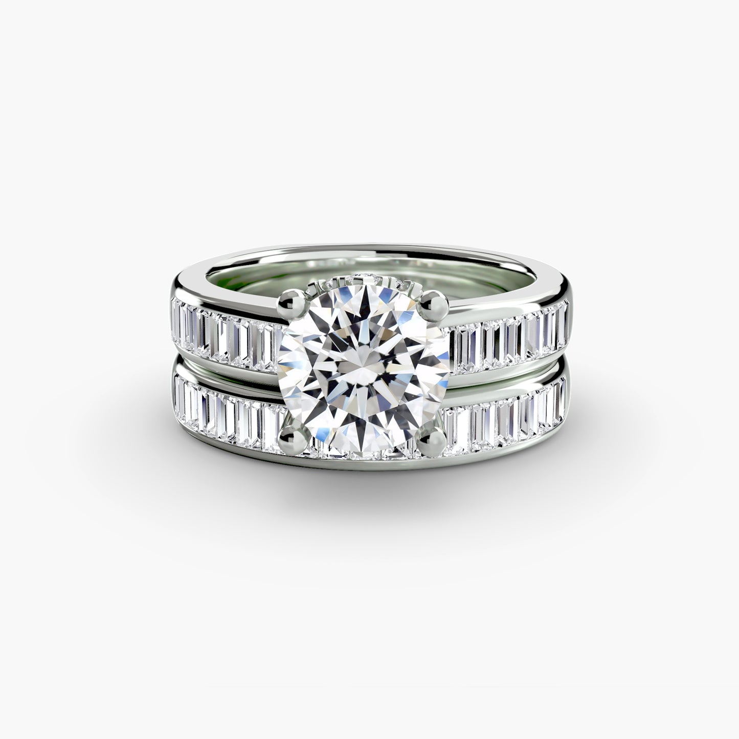 The "Cannes" Baguette Channel Solitaire