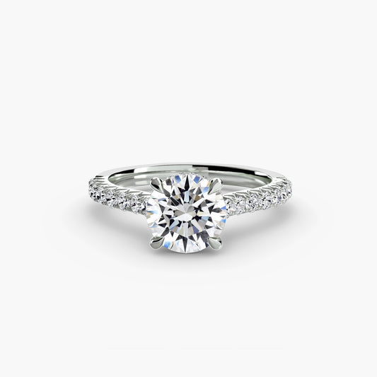 The "Bora Bora" Solitaire with Pavé