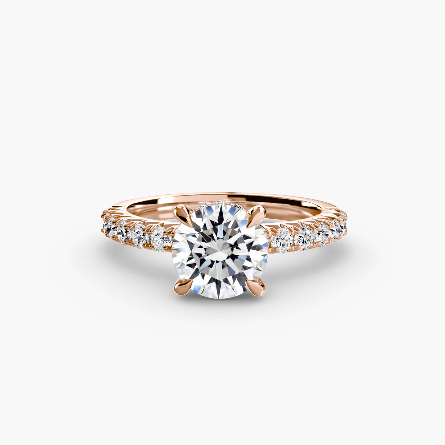 The "Positano" Solitaire with Pavé