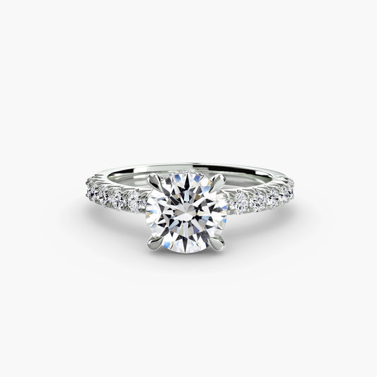 The "Positano" Solitaire with Pavé