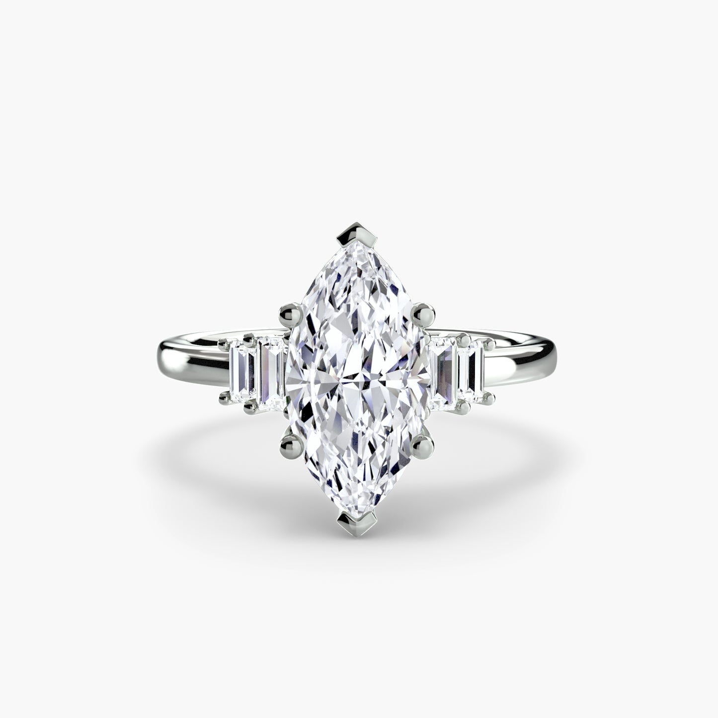 The "Napa" Baguette Accent Solitaire