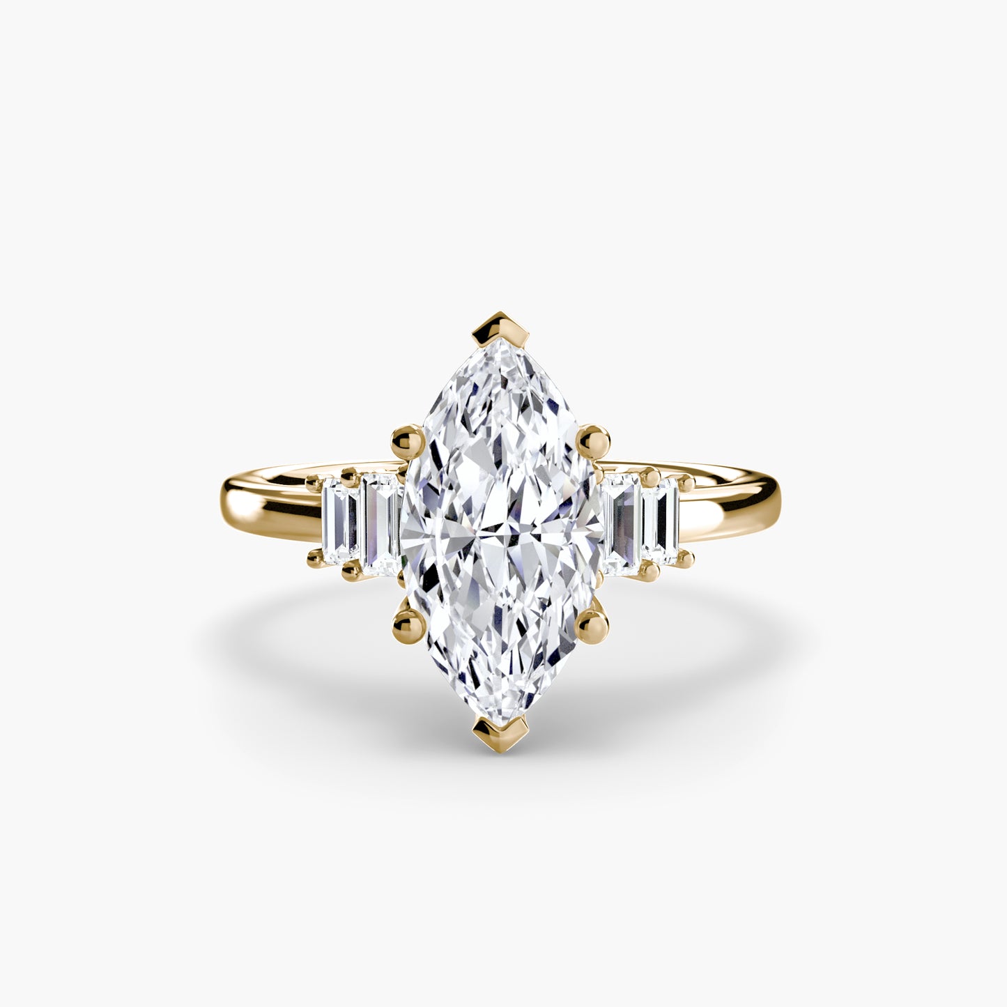 The "Napa" Baguette Accent Solitaire