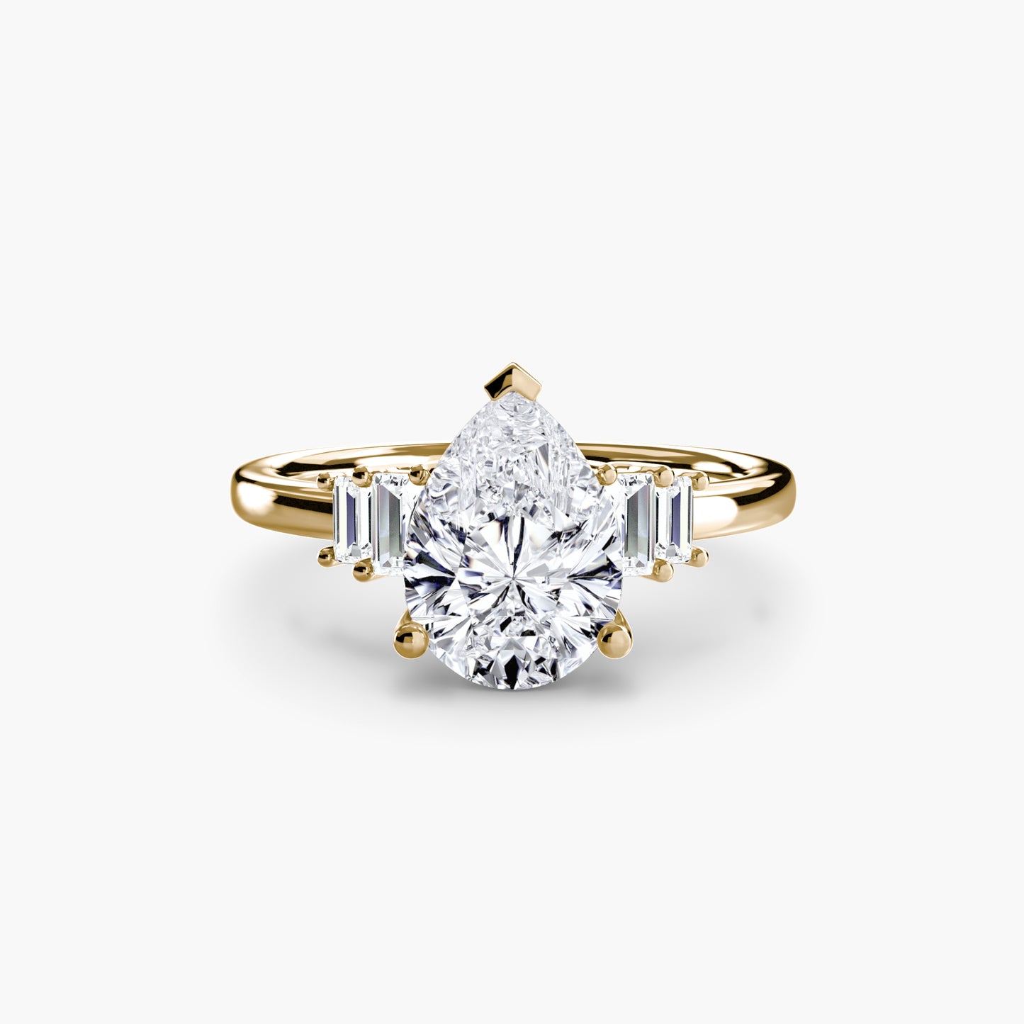 The "Napa" Baguette Accent Solitaire