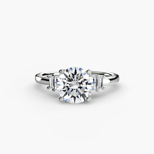 The "Napa" Baguette Accent Solitaire