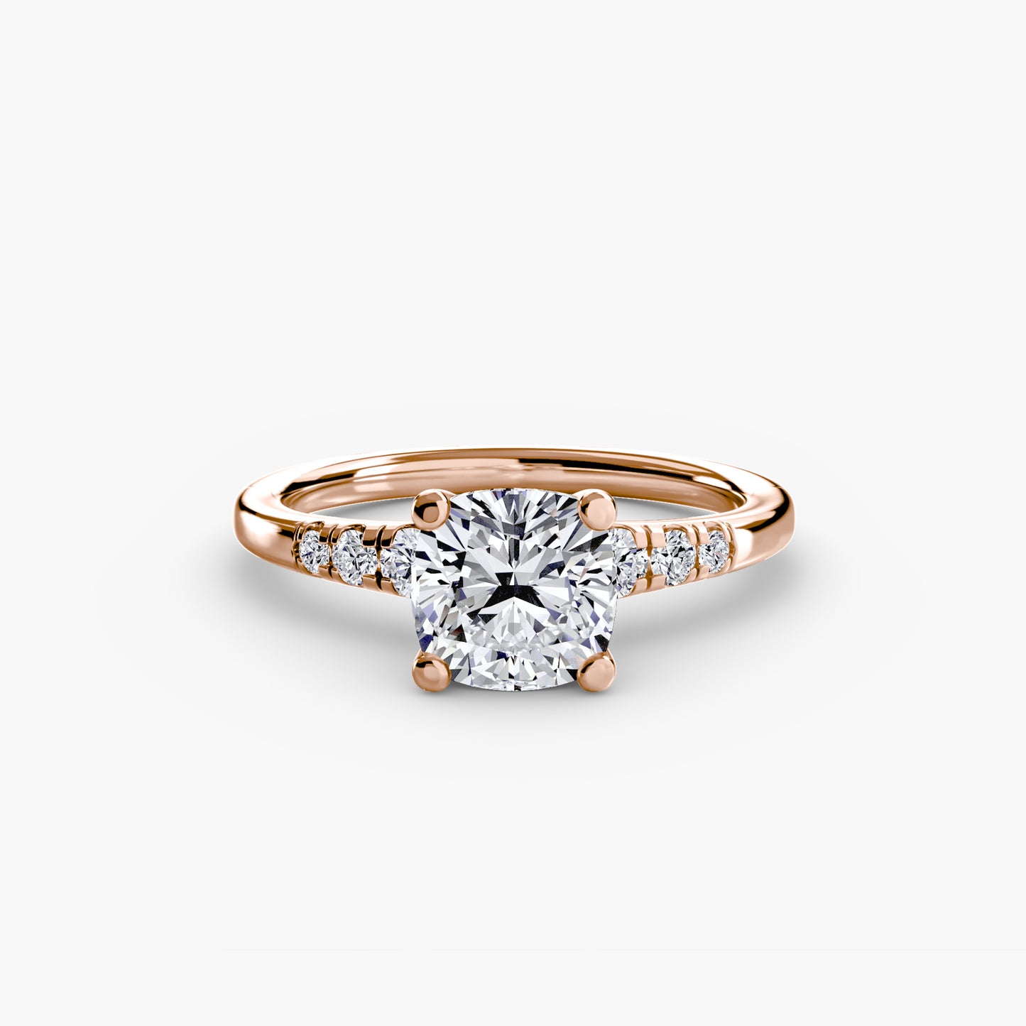 The "Charleston" Solitaire with Shoulder Accents