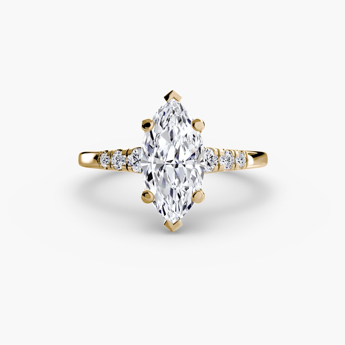 The "Charleston" Solitaire with Shoulder Accents