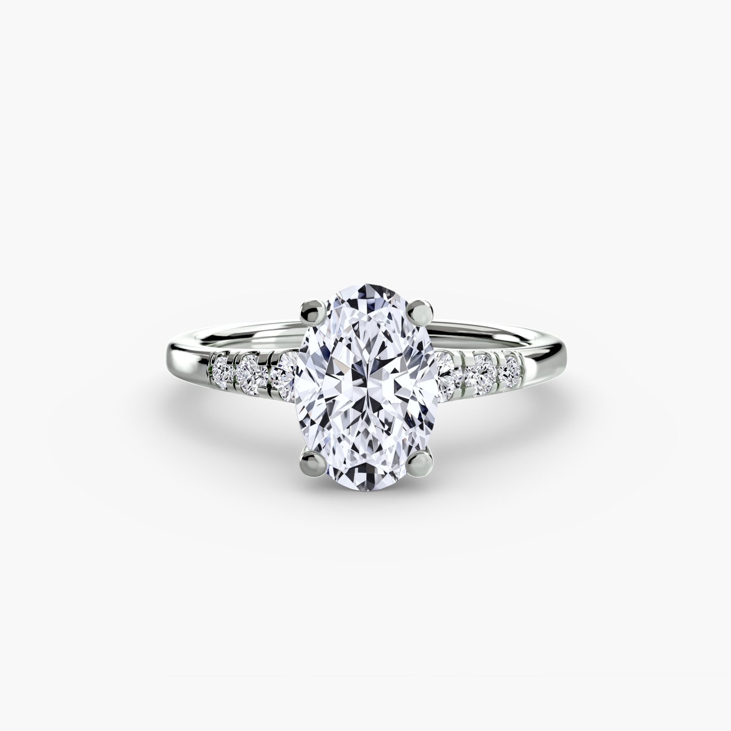 The "Charleston" Solitaire with Shoulder Accents