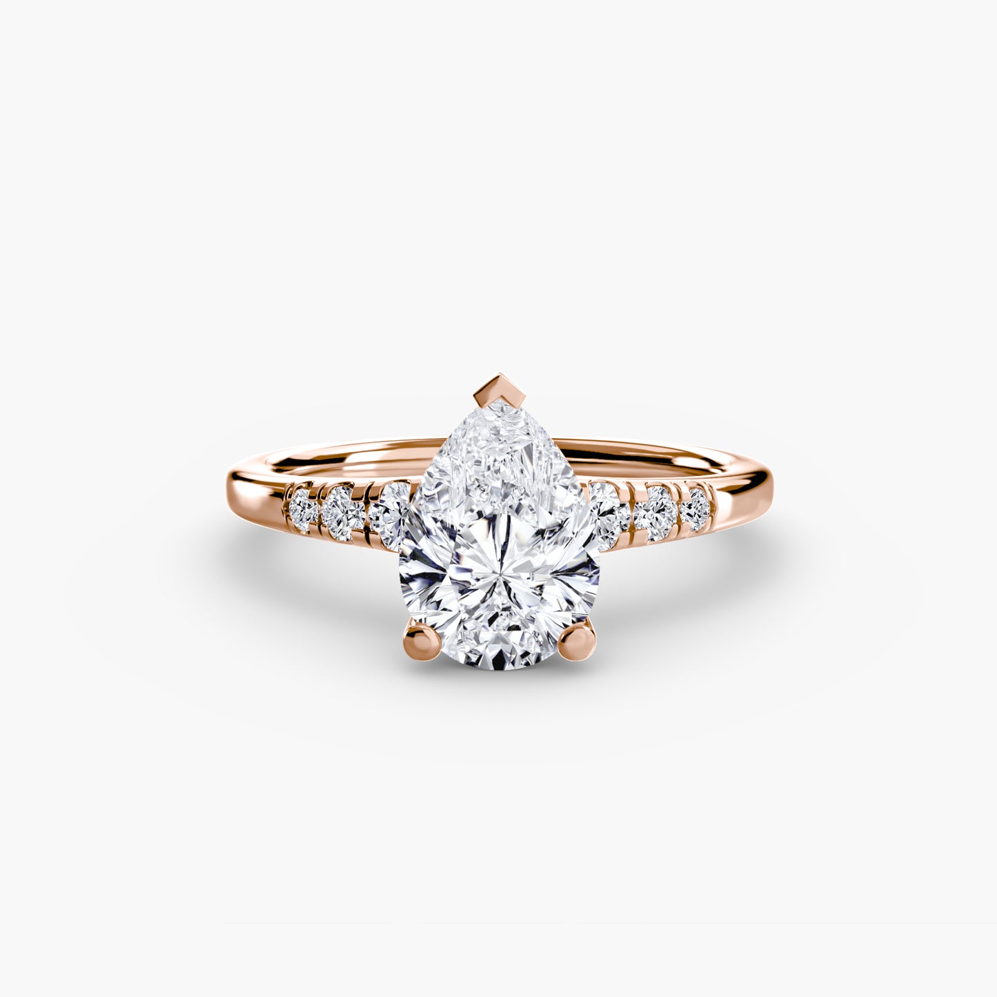 The "Charleston" Solitaire with Shoulder Accents