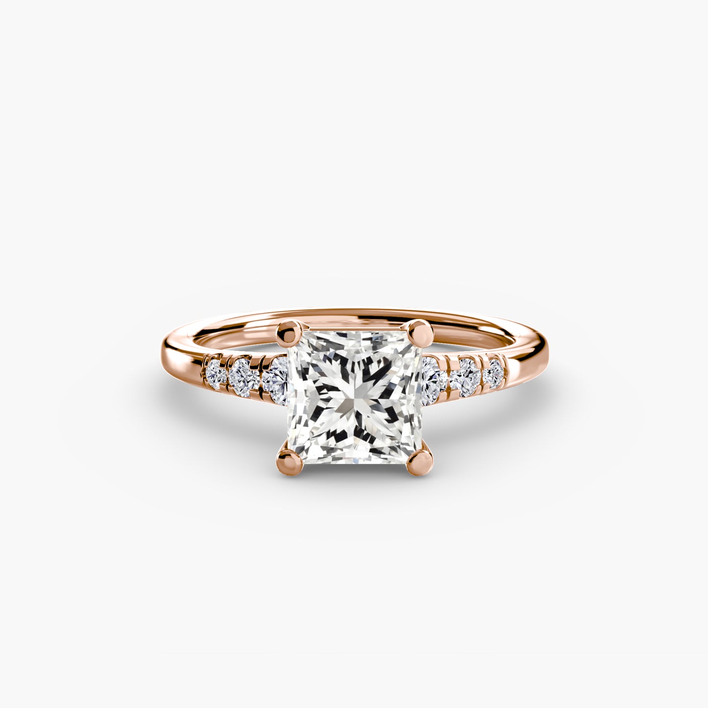 The "Charleston" Solitaire with Shoulder Accents