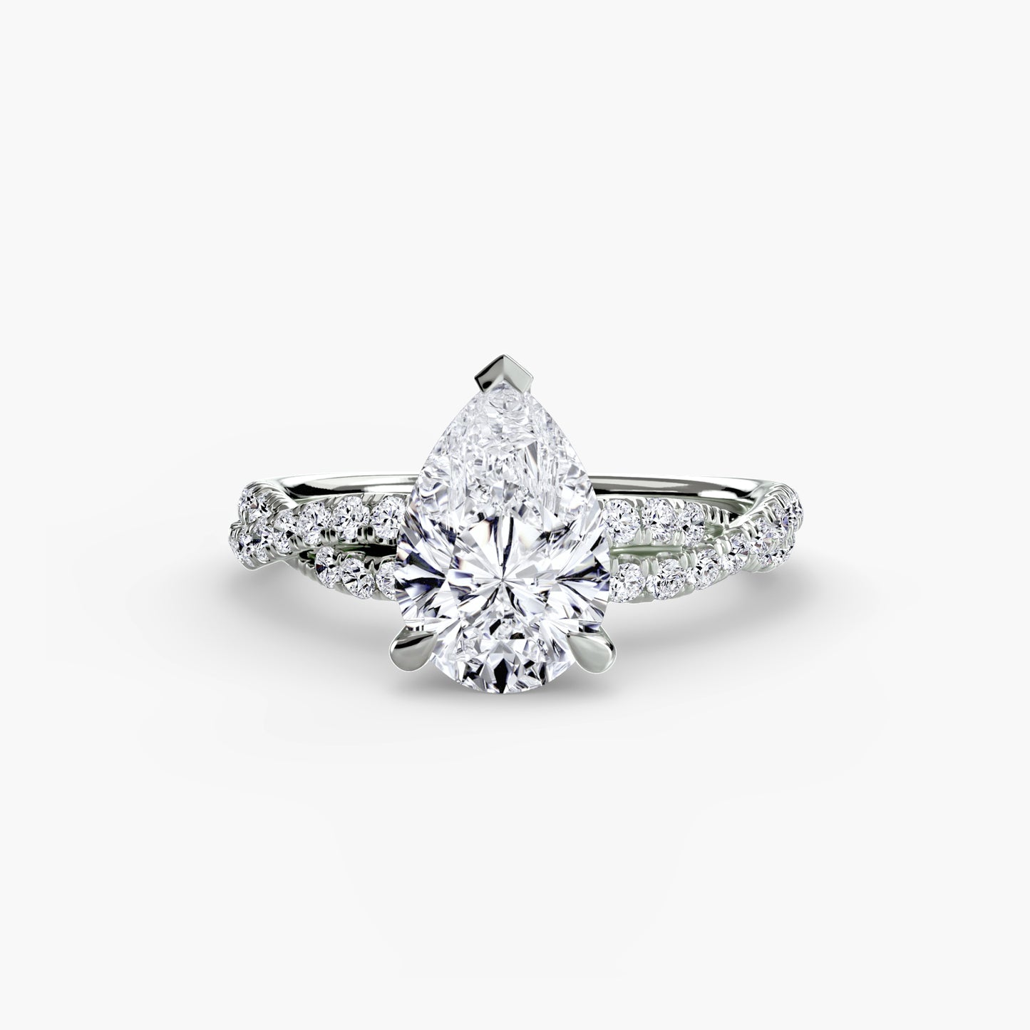 The "Rio" Twisted Pavé Solitaire