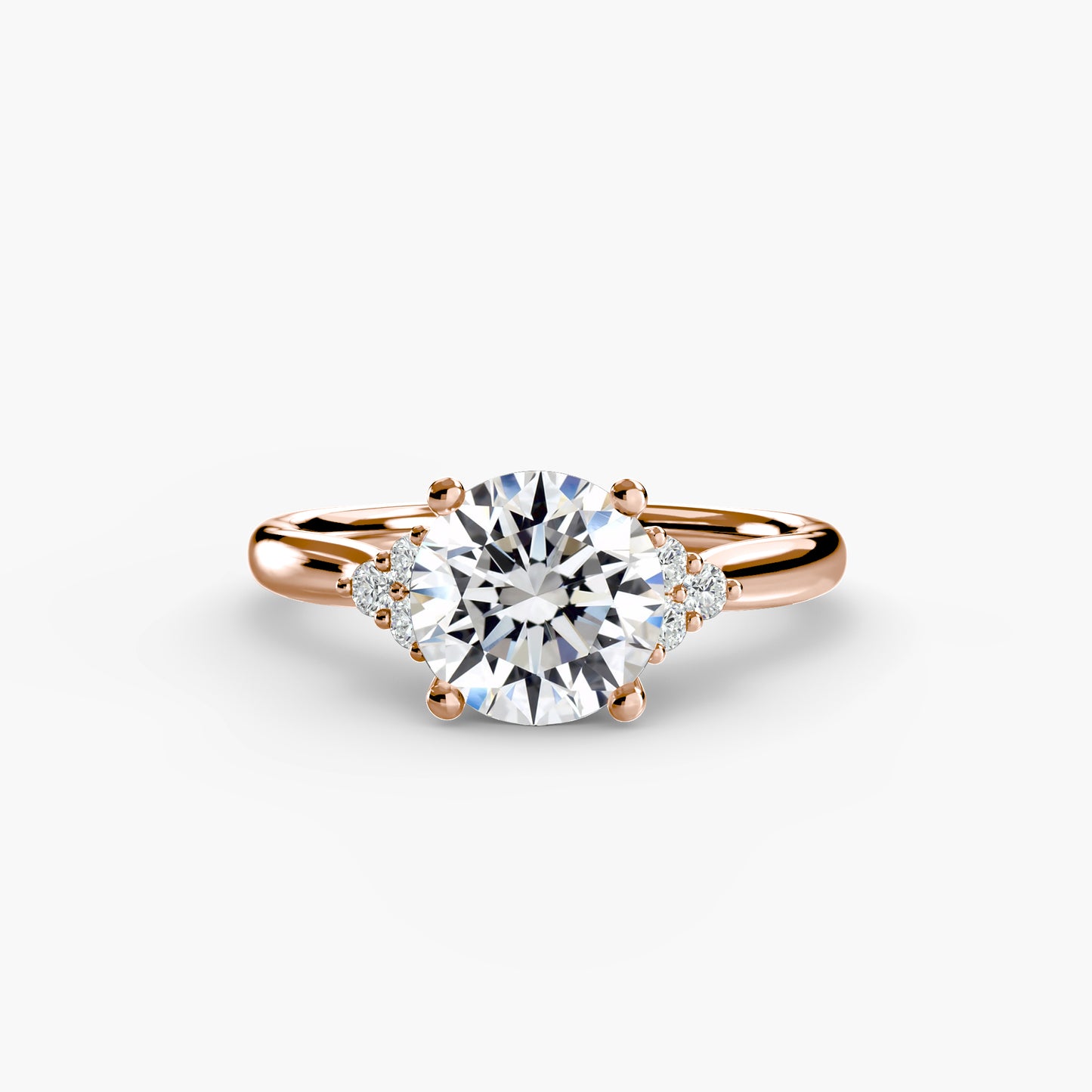 The "Dubai" Solitaire with Cluster Shoulders