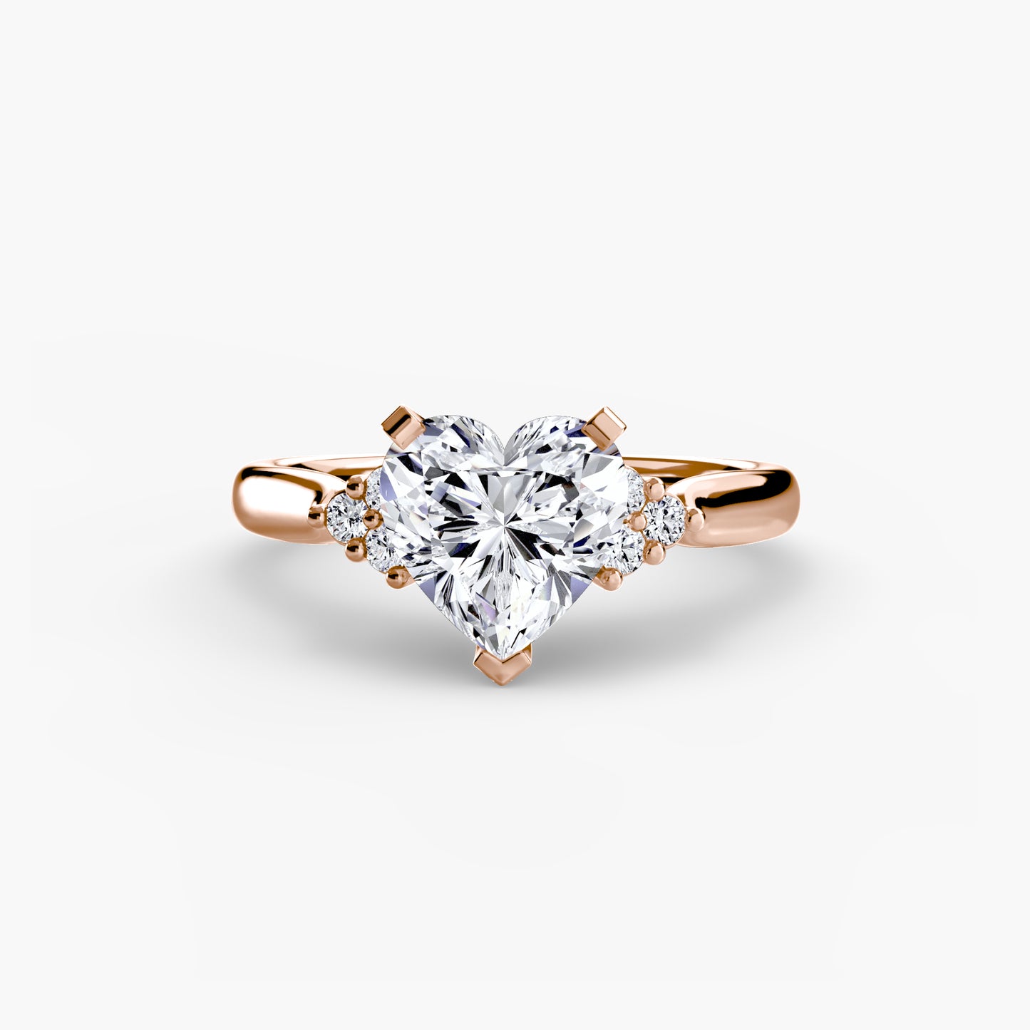 The "Maldives" Solitaire with Cluster Shoulders