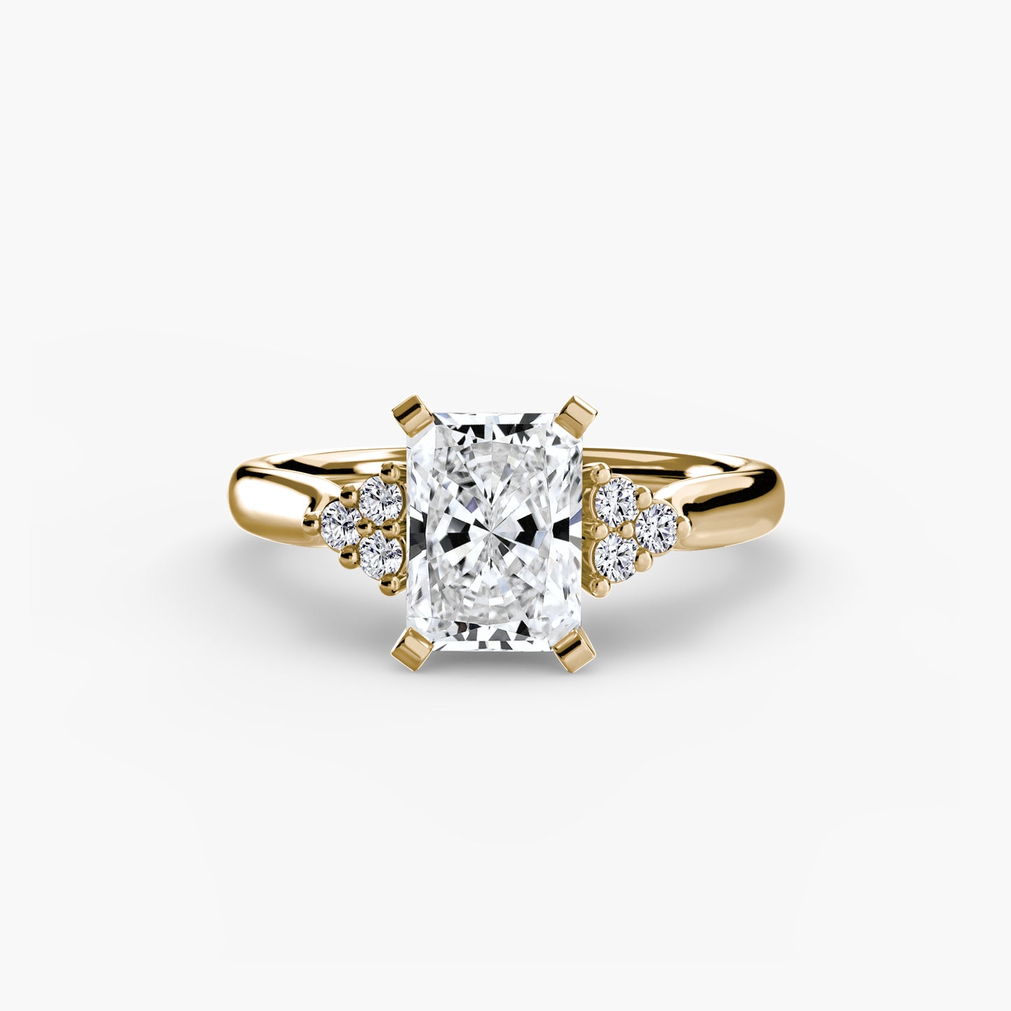 The "Maldives" Solitaire with Cluster Shoulders