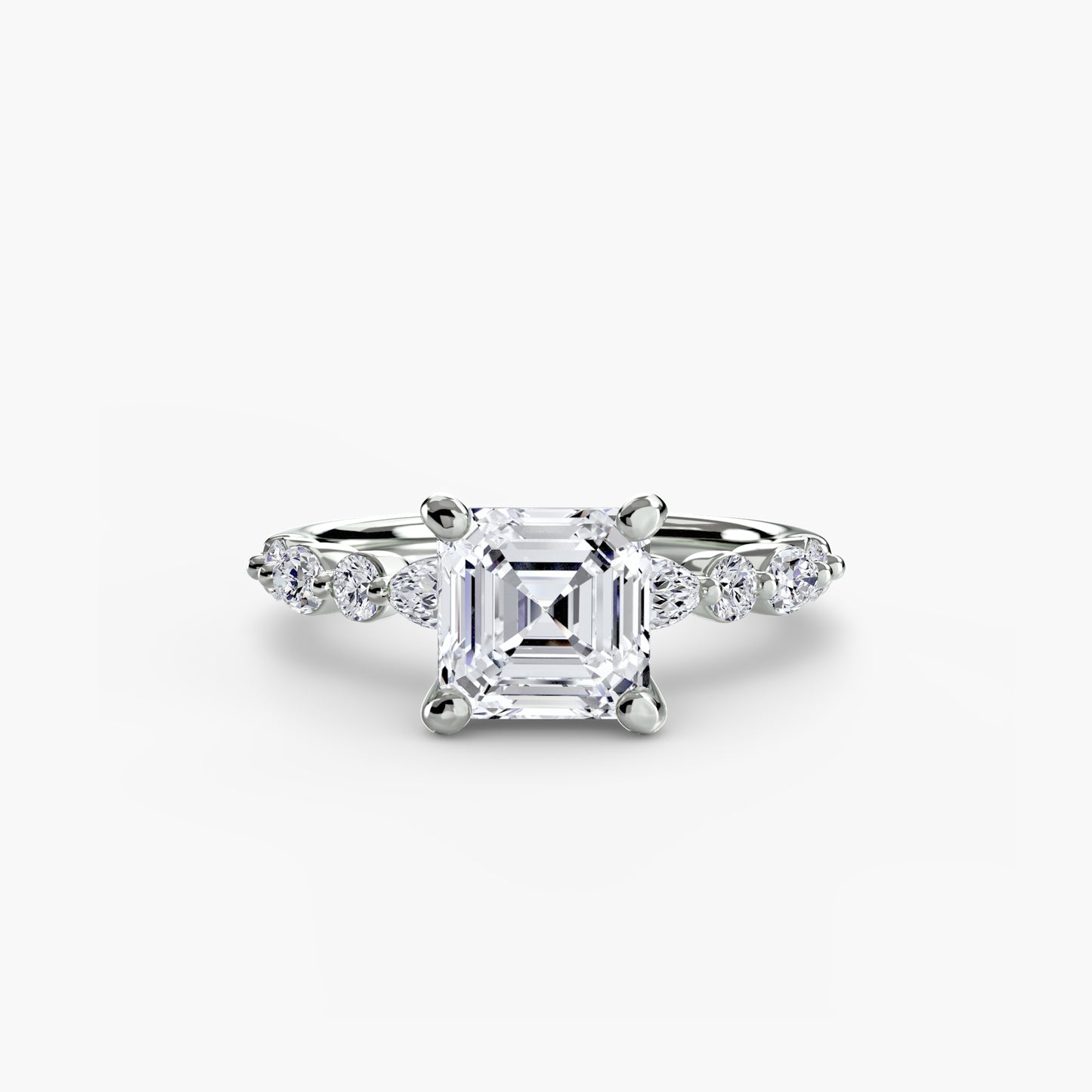 The "Seville" Solitaire with Eternity Pavé