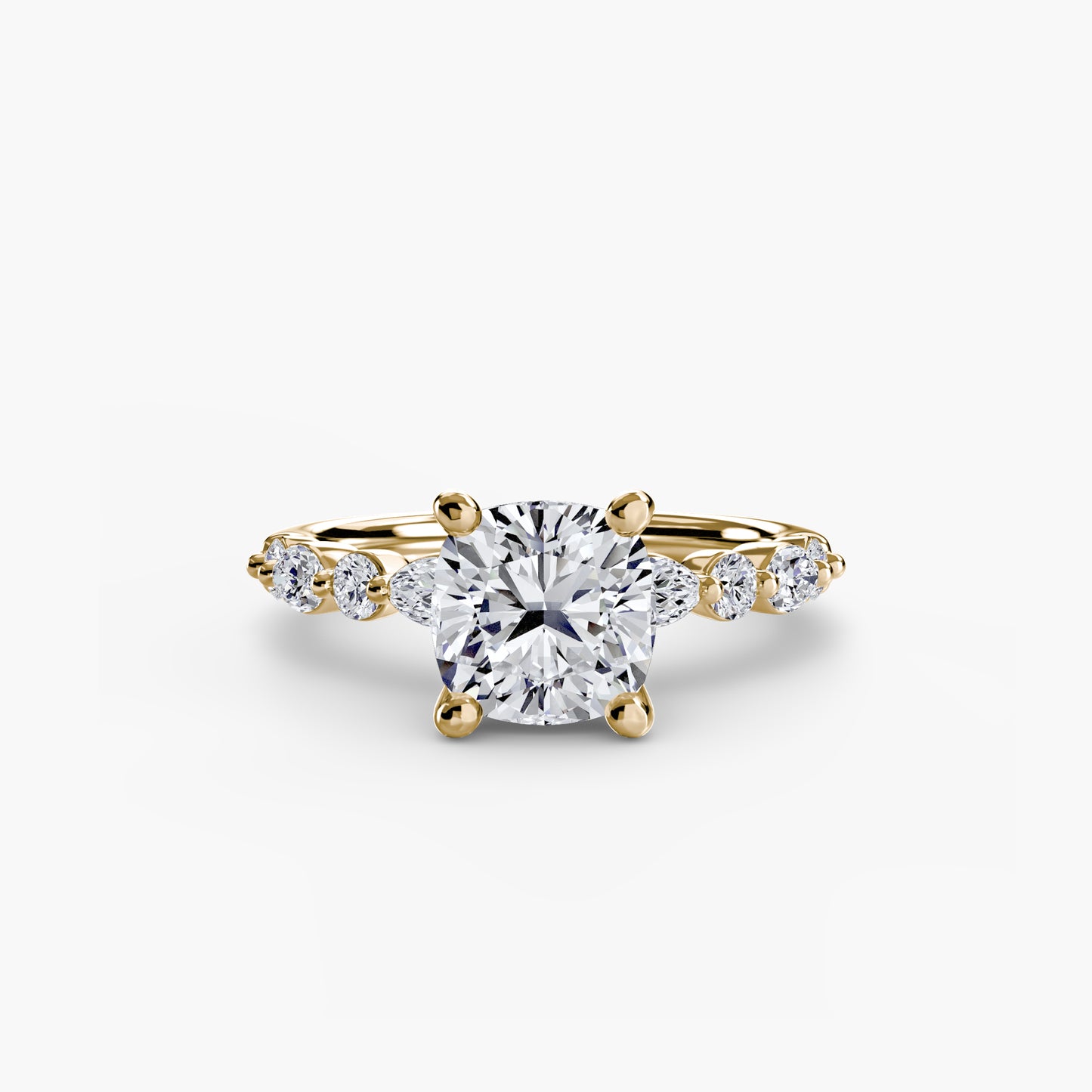 The "Seville" Solitaire with Eternity Pavé