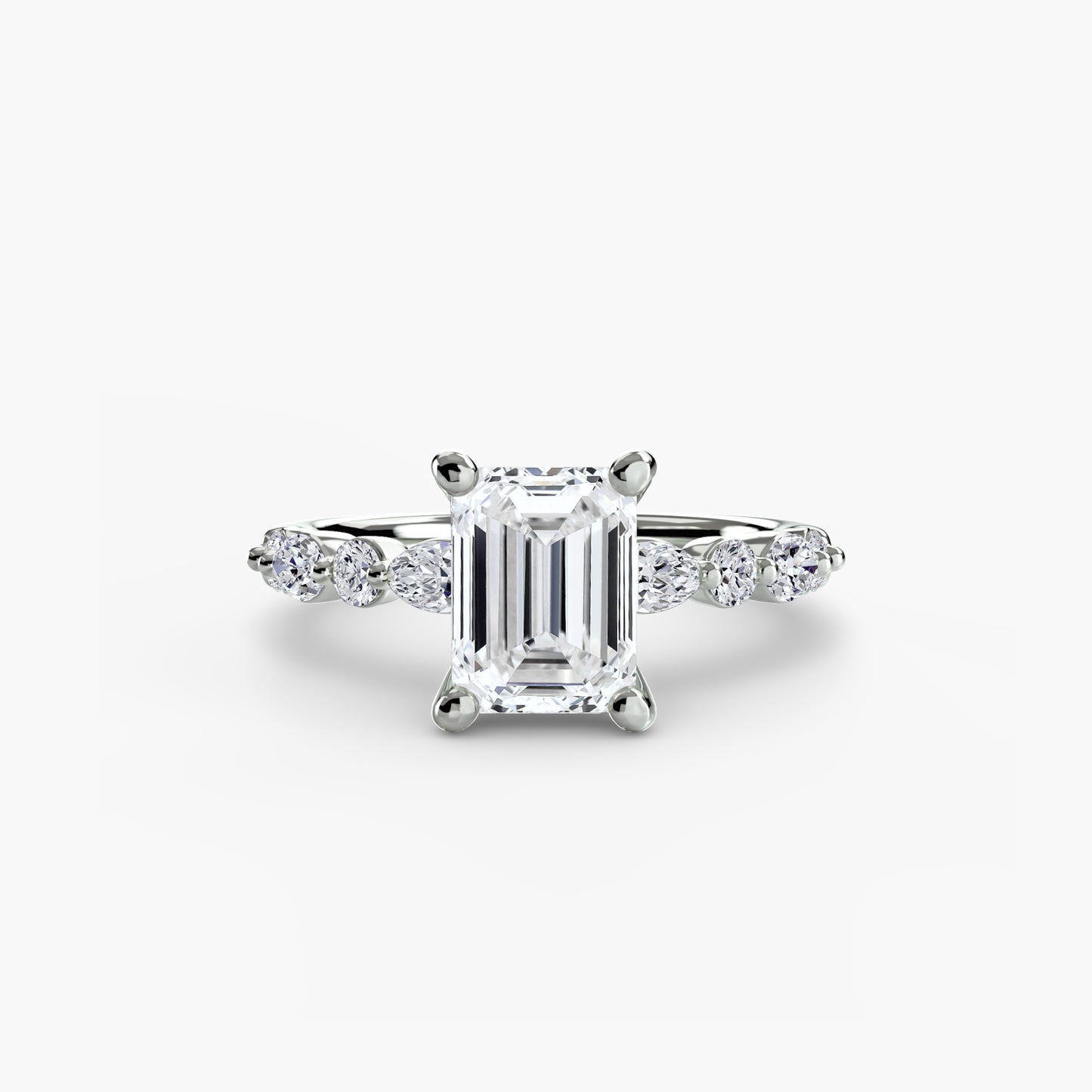 The "Seville" Solitaire with Eternity Pavé