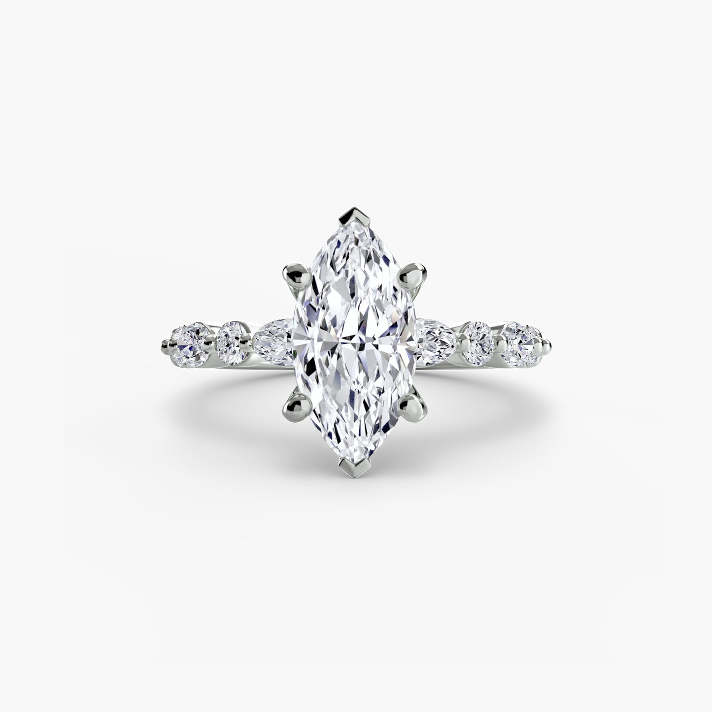 The "Seville" Solitaire with Eternity Pavé