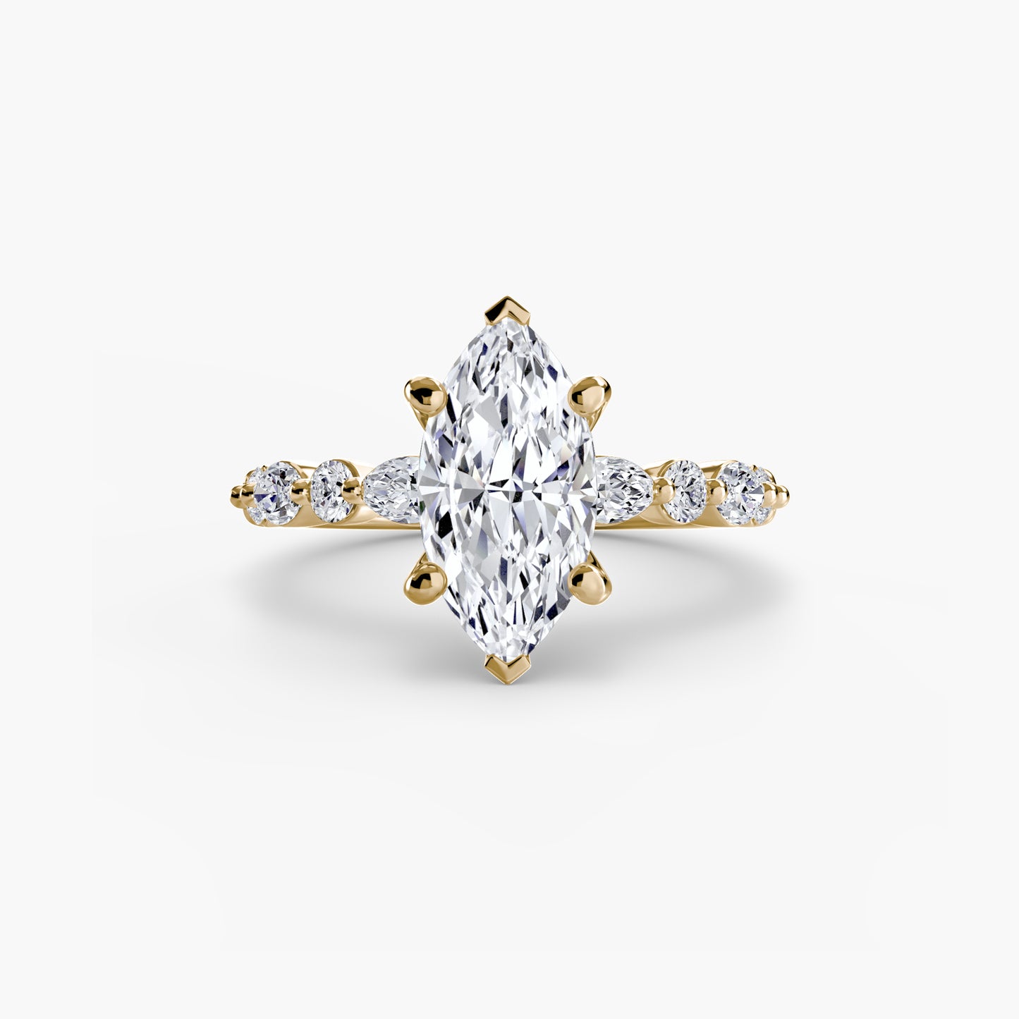 The "Seville" Solitaire with Eternity Pavé
