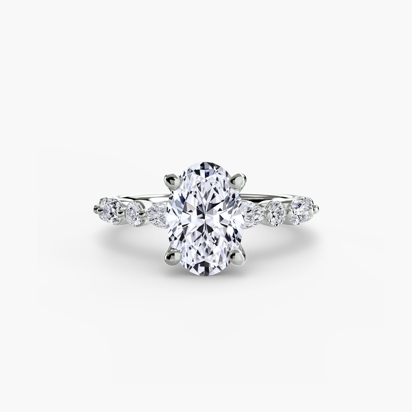 The "Seville" Solitaire with Eternity Pavé
