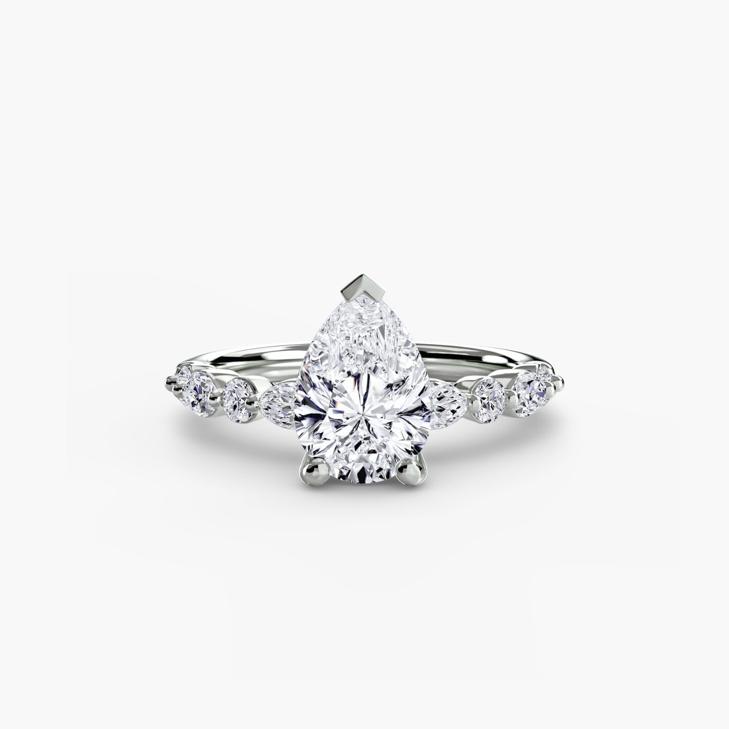 The "Seville" Solitaire with Eternity Pavé