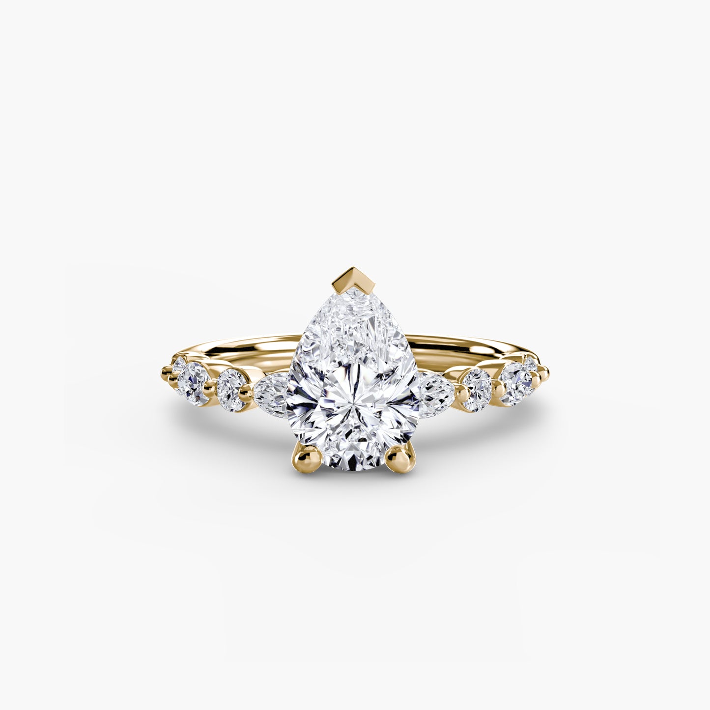 The "Seville" Solitaire with Eternity Pavé
