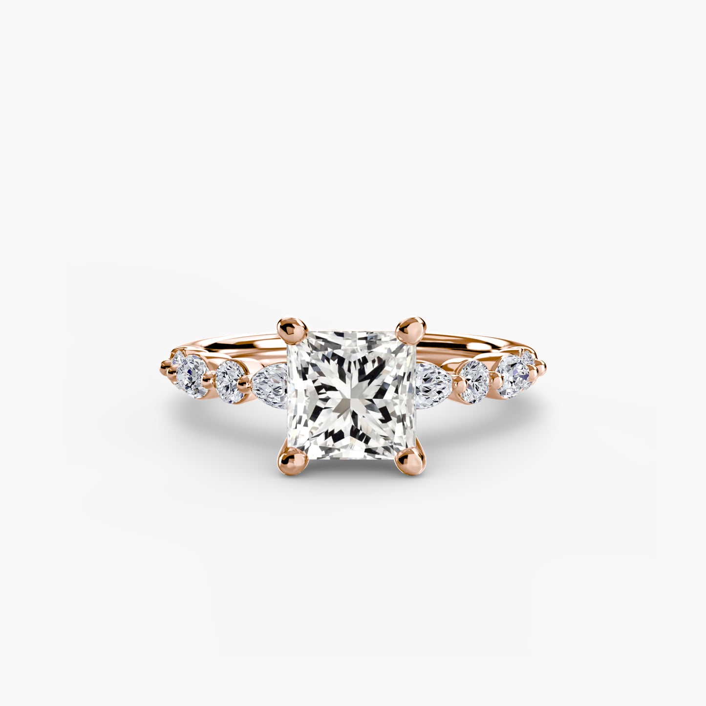 The "Seville" Solitaire with Eternity Pavé