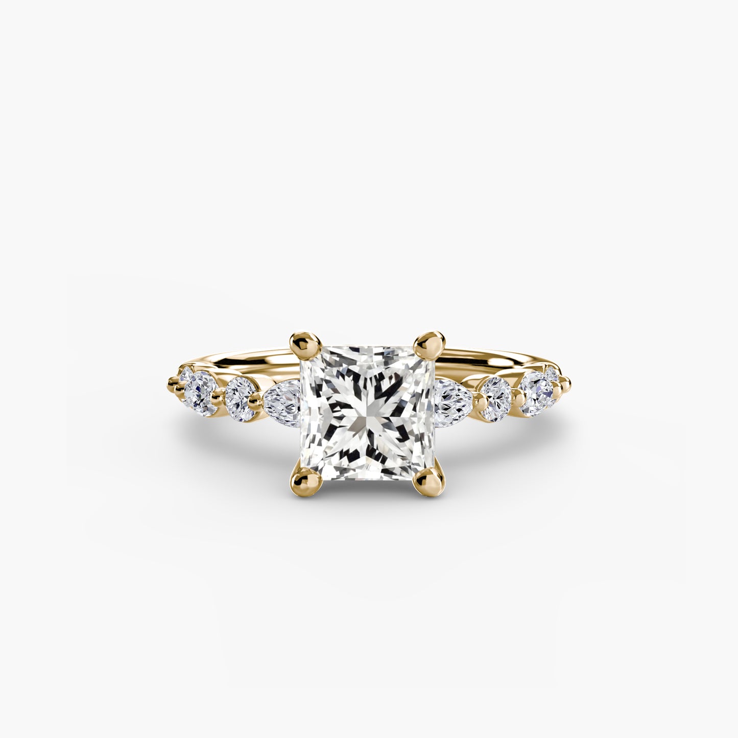 The "Seville" Solitaire with Eternity Pavé