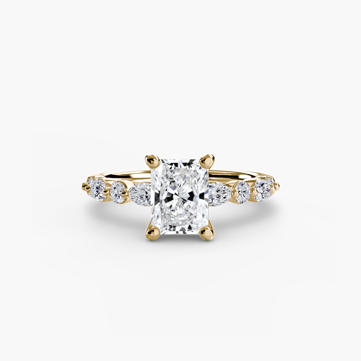 The "Seville" Solitaire with Eternity Pavé