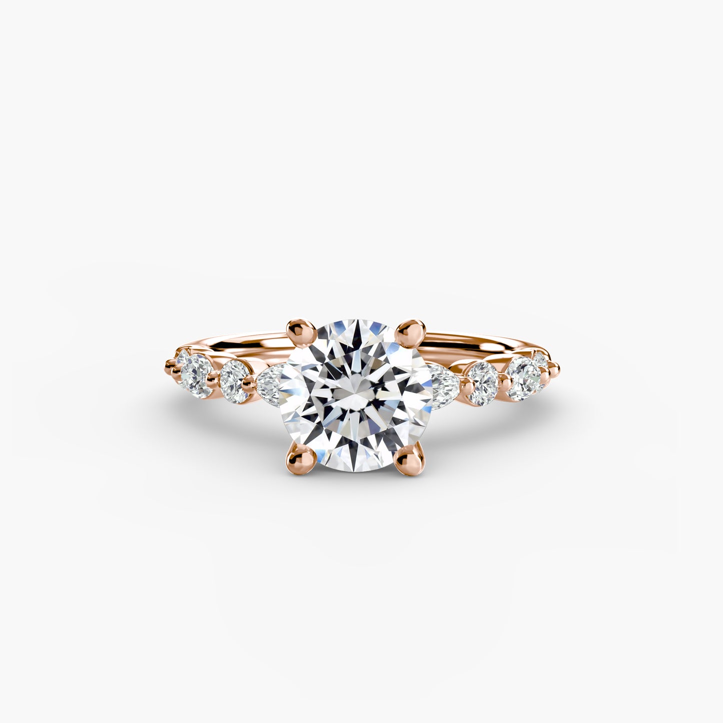 The "Seville" Solitaire with Eternity Pavé