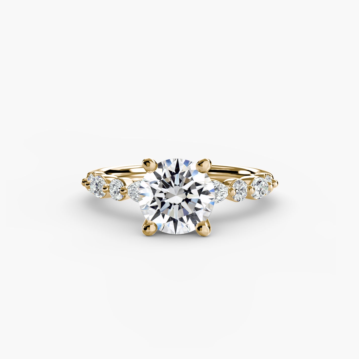 The "Seville" Solitaire with Eternity Pavé