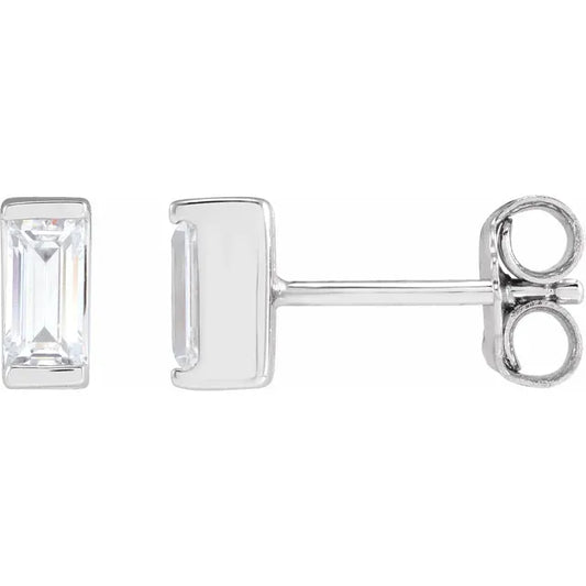 14K White Gold 3/8 CTW Lab-Grown Diamond Earrings