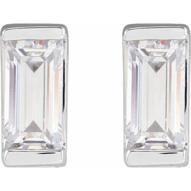 14K White Gold 3/8 CTW Lab-Grown Diamond Earrings