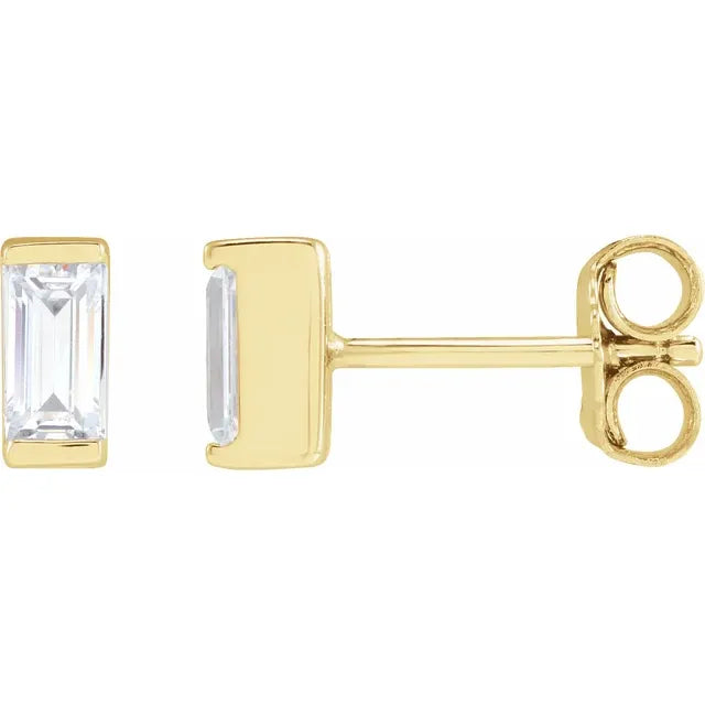 14K Yellow Gold 3/8 CTW Lab-Grown Diamond Earrings