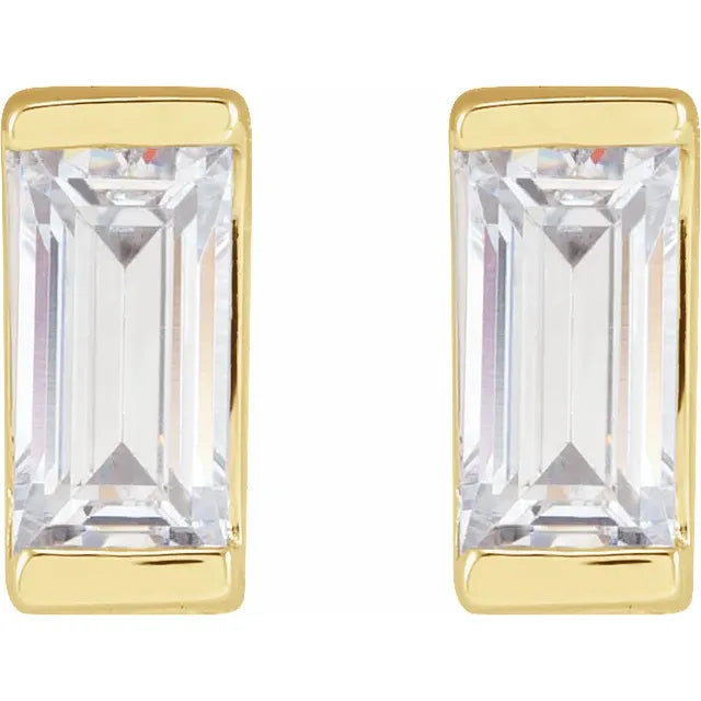 14K Yellow Gold 3/8 CTW Lab-Grown Diamond Earrings