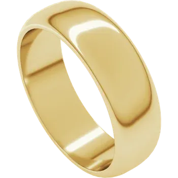 Gold ring on a white background