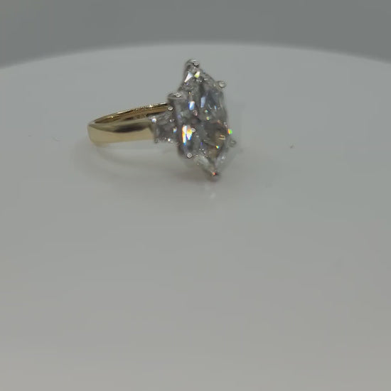 video of 5.20 dutch marquise lab grown diamond ring