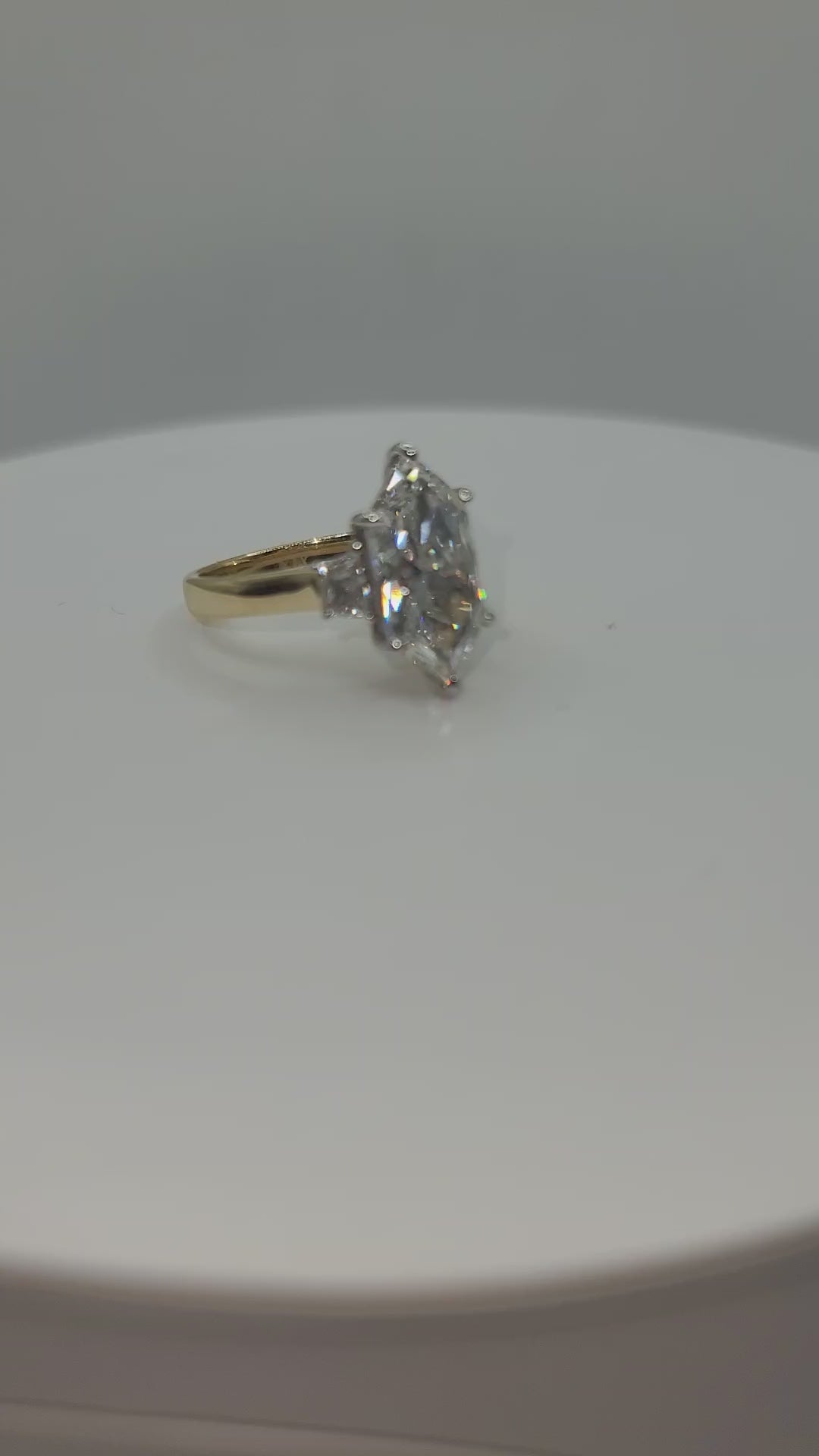 video of 5.20 dutch marquise lab grown diamond ring